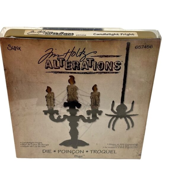 Sizzix Tim Holtz Alterations Bigz 657456 Candlelight Fright Halloween Spider - Picture 6 of 7